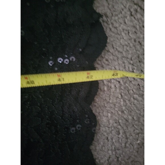 R & M Collection Black Lace Sequin Dress Size 14 - Picture 7 of 7